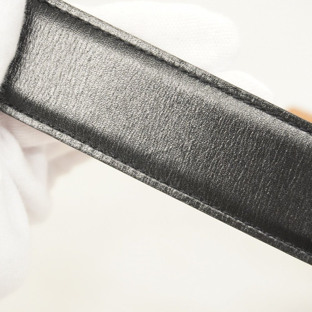 Hermes Hermès Constance Belt, Box Calf Leather, Black and Gold, A Stamp, Wome... - Picture 6 of 7